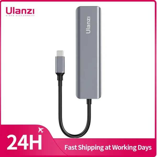 Ulanzi C060 USB-C Multifunctional Capture Card for Windows7 and Later/OS X/Linux Portable Capture Card for Live-streaming Gaming