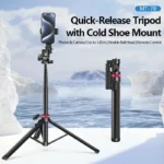 Ulanzi MT-78 Quick-Release Tripod for Camera Smartphone Fill Light Max1.85m Tripod Selfie with Remote Control - Ảnh 2