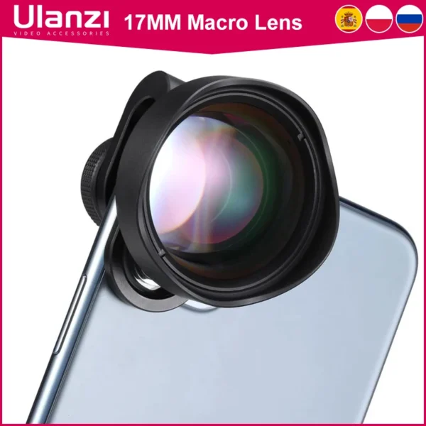 Ulanzi 75MM 10X Macro Lens Phone Camera Lens Optical Glass Universal for iPhone 15 14 13 12 Android Samsung Huawei XiaoMi