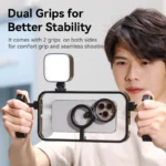 Ulanzi MG-001 Magnetic Phone Cage for iPhone 15 14 13 12 Mini Pro Pro Max Smartphone with Double-sided Magnetic Ring - Ảnh 3