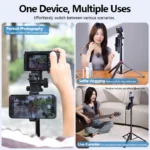 Ulanzi MT-78 Quick-Release Tripod for Camera Smartphone Fill Light Max1.85m Tripod Selfie with Remote Control - Ảnh 4